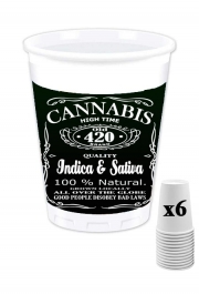 Pack de 6 Gobelets Cannabis