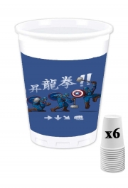 Pack de 6 Gobelets Captain America - Thor Hammer