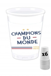 Pack de 6 Gobelets Champion du monde 2018 Supporter France