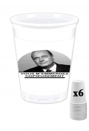 Pack de 6 Gobelets Chirac Vous memmerdez copieusement