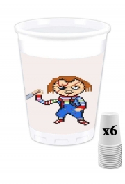 Pack de 6 Gobelets Chucky Pixel Art