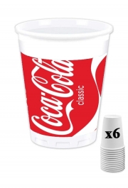 Pack de 6 Gobelets Coca Cola Rouge Classic
