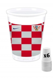 Pack de 6 Gobelets Croatia World Cup Russia 2018
