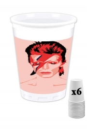 Pack de 6 Gobelets David Bowie Minimalist Art