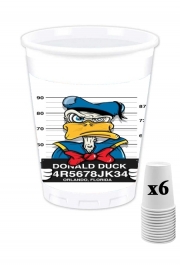 Pack de 6 Gobelets Donald Duck Crazy Jail Prison