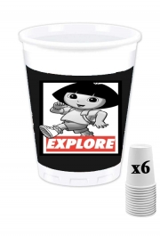Pack de 6 Gobelets Dora Explore