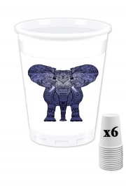 Pack de 6 Gobelets Elephant Blue