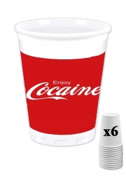 Pack de 6 Gobelets Enjoy Cocaine