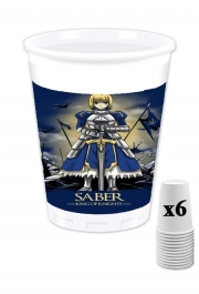 Pack de 6 Gobelets Fate Zero Fate stay Night Saber King Of Knights