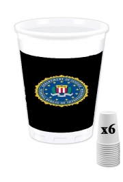 Pack de 6 Gobelets FBI Federal Bureau Of Investigation