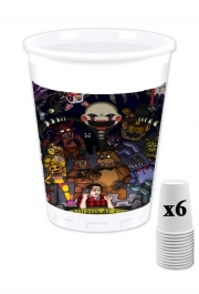 Pack de 6 Gobelets Five nights at freddys