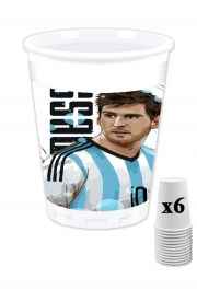 Pack de 6 Gobelets Lionel Messi - Argentine