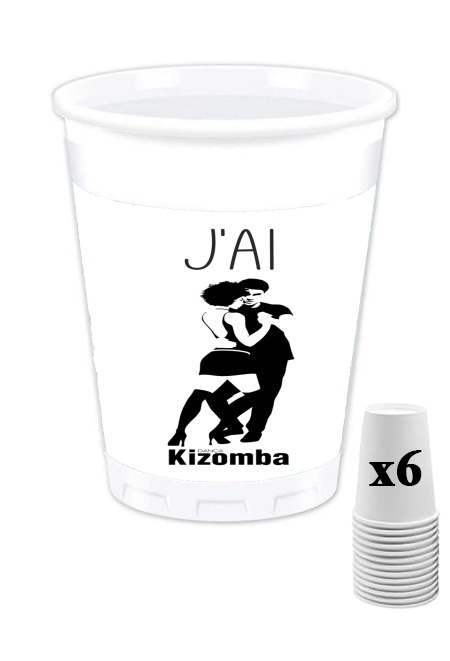 Pack de 6 Gobelets J'ai Kizomba Danca
