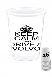 Pack de 6 Gobelets Keep Calm And Drive a Volvo