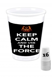 Pack de 6 Gobelets Keep Calm And Use the Force