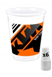 Pack de 6 Gobelets KTM Racing Orange And Black