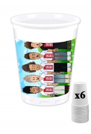 Pack de 6 Gobelets Lego: One Direction 1D