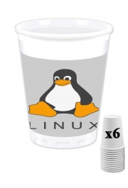 Pack de 6 Gobelets Linux Hébergement