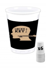 Pack de 6 Gobelets Locke Key Head Art