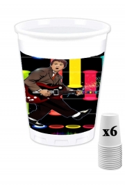 Pack de 6 Gobelets Marty McFly plays Guitar Hero