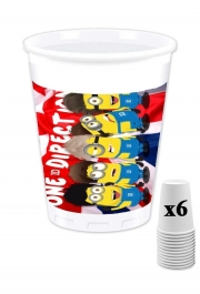 Pack de 6 Gobelets Minions mashup One Direction 1D
