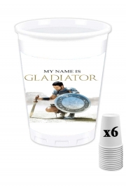 Pack de 6 Gobelets My name is gladiator