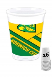 Pack de 6 Gobelets Norwich City