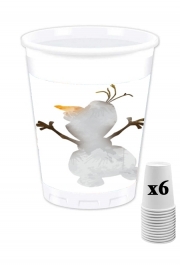 Pack de 6 Gobelets Olaf le Bonhomme de neige inspiration