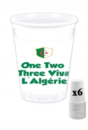 Pack de 6 Gobelets One Two Three Viva Algerie
