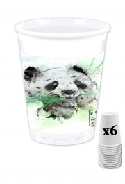 Pack de 6 Gobelets Panda Watercolor