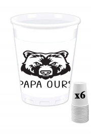 Pack de 6 Gobelets Papa Ours