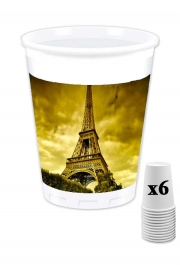 Pack de 6 Gobelets Paris avec Tour Eiffel