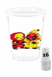 Pack de 6 Gobelets Pikachu x Deadpool