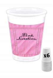 Pack de 6 Gobelets Pink Ladies Team