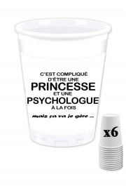 Pack de 6 Gobelets Psychologue et princesse