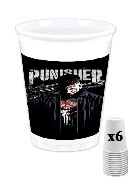 Pack de 6 Gobelets Punisher Blood Frank Castle