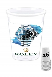 Pack de 6 Gobelets Rolex Watch Artwork