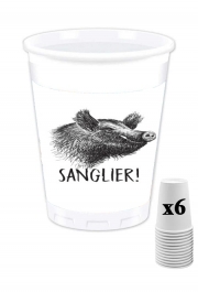 Pack de 6 Gobelets Sanglier French Gaulois