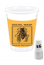 Pack de 6 Gobelets Social Wasp Vespula Germanica