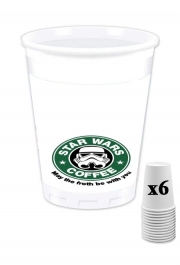 Pack de 6 Gobelets Stormtrooper Coffee inspired by StarWars