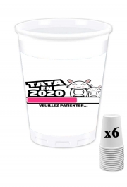 Pack de 6 Gobelets Tata 2020 Cadeau Annonce naissance