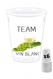 Pack de 6 Gobelets Team Vin Blanc