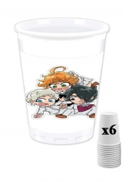 Pack de 6 Gobelets The Promised Neverland - Emma, Ray, Norman Chibi