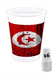 Pack de 6 Gobelets Tunisia Fans