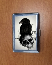 Porte Cigarette Raven and Skull