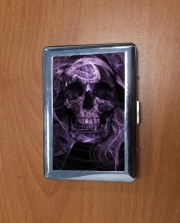 Porte Cigarette Violet Skull