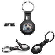 Porte clé Airtag - Protection Abstract Blue Grunge Soccer