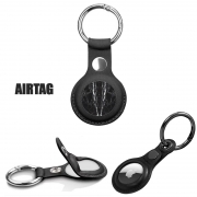 Porte clé Airtag - Protection Minimal Marbre Noir
