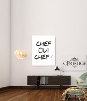 Poster Chef Oui Chef humour
