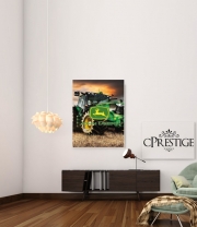 Poster John Deer Tracteur vert